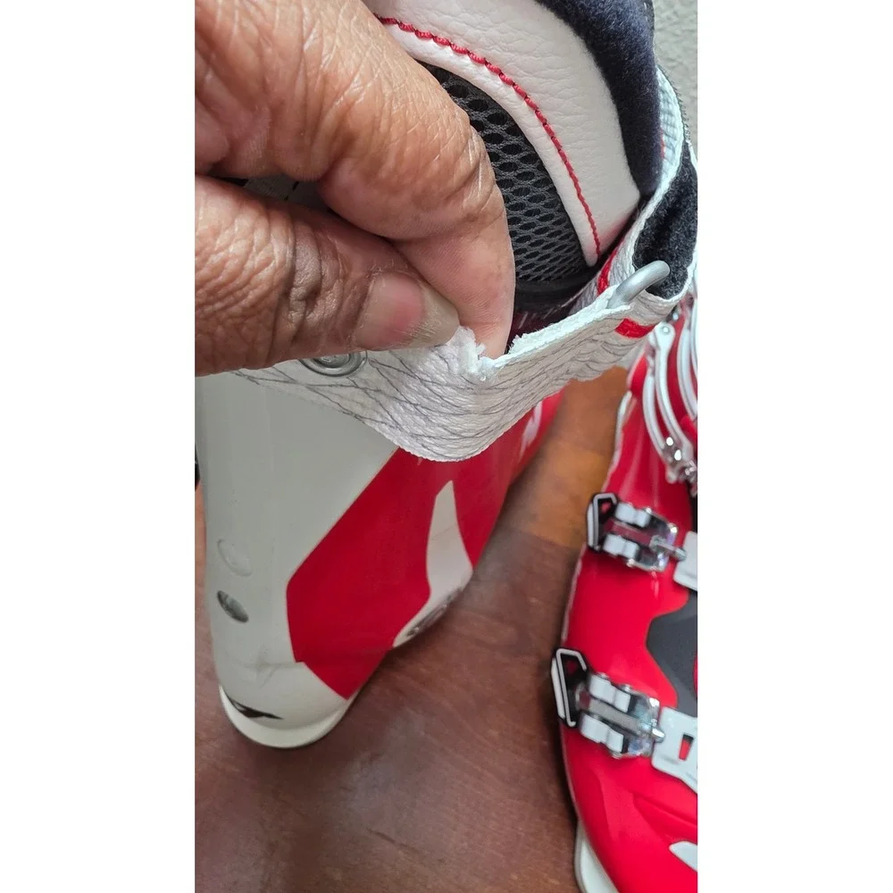 Nordica Speedmachine 100 Ski Boots Mens 28.5 Red White All Mountain Alpine Skiin